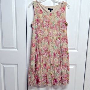 Perception Colorful Lace Floral Print Fit & Flare Sleeveless Dress Size 18